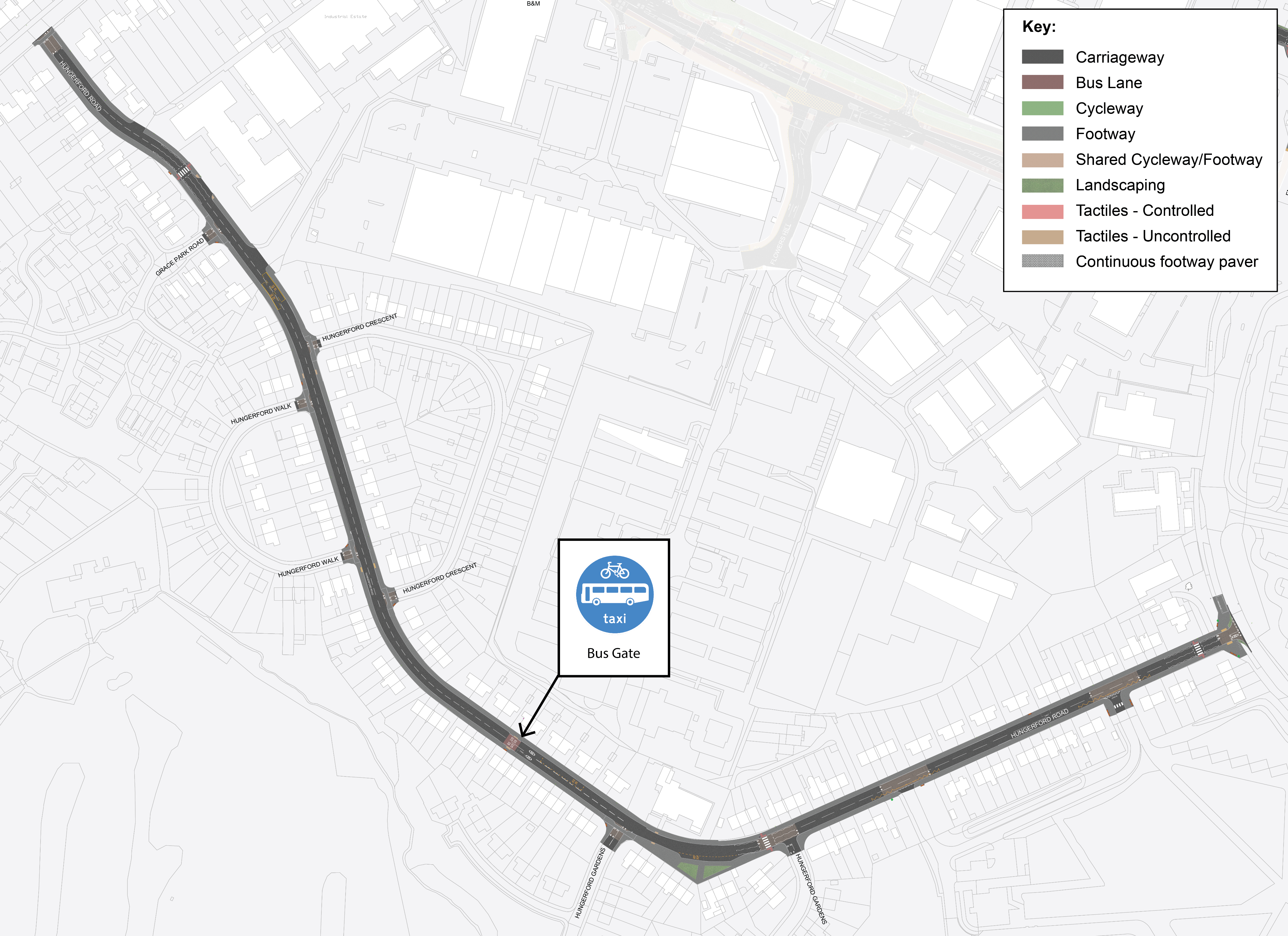 Hungerford Road plan